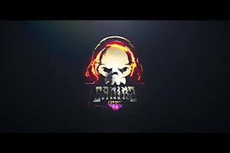 do custom futuristic 3d logo animation