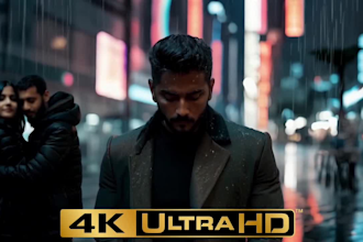 create a 4k cinematic ai music video for your music