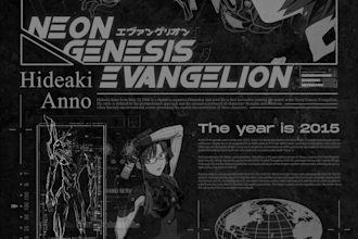 design creative anime poster cover