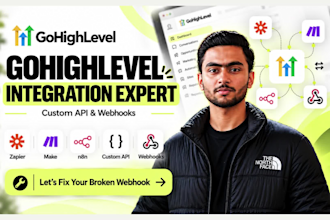 gohighlevel integration to zapier, make, n8n or any api using webhooks