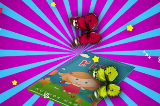 create this kids and children book promotional video