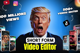 edit reels, tiktoks, youtube shorts with trending captions