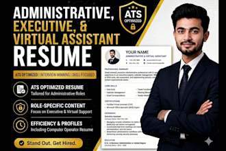 write executive, administrative and virtual assistant resume