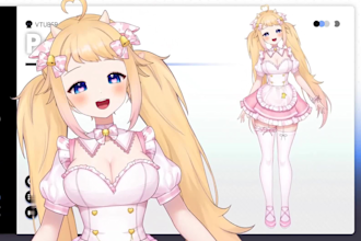 design rig live 2d vtuber model vtuber model live2d model live2d physics vbriger