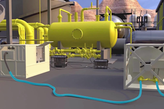 create realistic oil and gas plant 3d animation engineering safety training