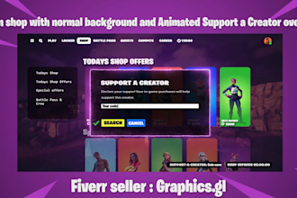 make you the 2025 fortnite support a creator animation