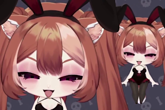 draw png tuber live 2d model rigging vtuber pngtuber giftuber chibi anime stream