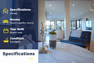 create a professional real estate slideshow promo video