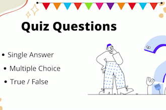 make custom test questions, mcqs and trivia of any subject