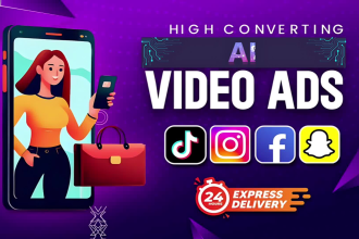 create promo video ads for amazon, instagram, or snapchat