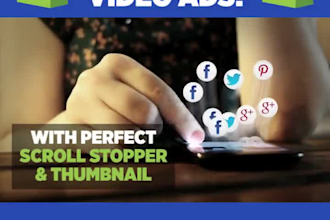 create facebook video ads, tiktok ads, shopify video ads