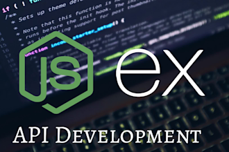 develop an api, full backend, integration for your ecommerce