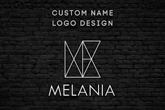 name logo design from initial letters