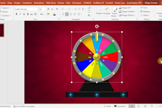 make spinning wheel in powerpoint