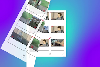 do a creative storyboard for a video project