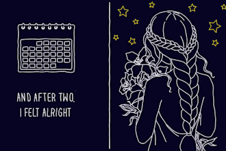 create modern hand drawn animated lyric video