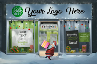 create a personalized santa claus christmas video greeting