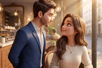 create cinematic 3d animated proposal and love story videos