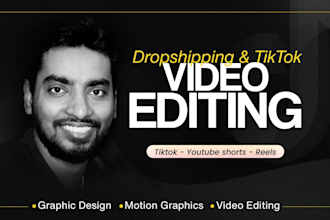 edit dropshipping video ads and tiktok video with caption