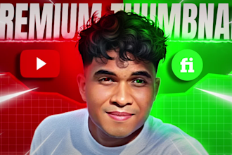 design premium youtube thumbnail professionally