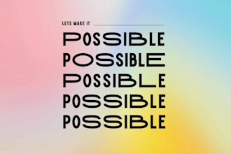 create motion kinetic typography video showreel credits title