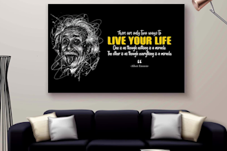 design minimalist wall art or poster for etsy shop or home