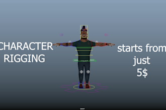 do 3d character rigging in maya and blender