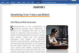 type, format, edit, design, layout ms word documents