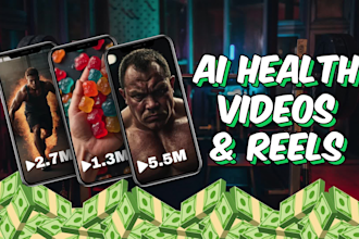 do ai health and ai supplement videos, réels and tiktok