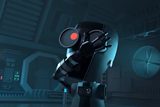 design high quality 3d sci fi mech, robot model or character design