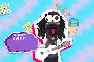 create a fun animated music video with illustrations
