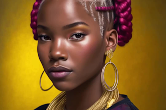 create gorgeous illustrations of african american