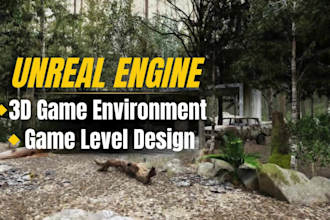 design immersive 3d game environment game level design in unreal engine 5 unity