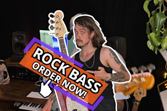make a hard hitting bass line for your rock song