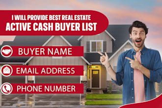 provide best real estate active cash buyer list