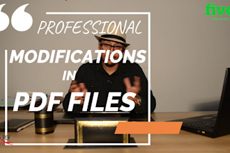 make all kinds of modifications and converting to PDF files