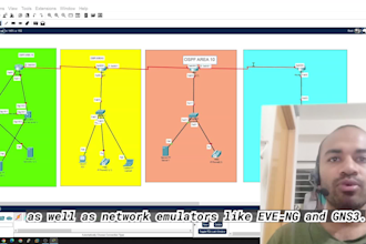 cisco packet tracer, eve ng lab, gns3 computer networks lab