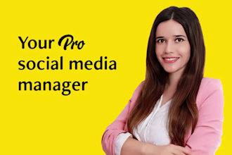 be your social media marketing manager and content creator