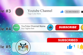 create awesome youtube subscribe animation