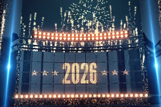 create happy new year 2026 countdown video for your company
