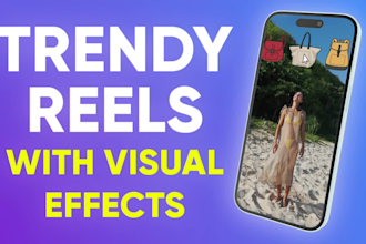 do editing with visual effect for instagram tiktok video