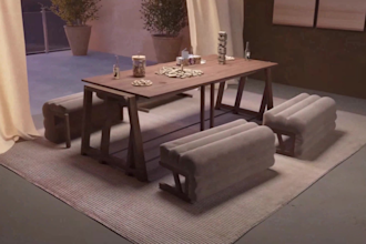 do 3d furniture modelling with realistic rendering, assembly animation video