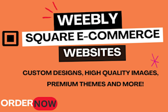 create a modern weebly website or square online store