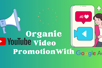 run USA UK and canada based organic youtube video promotion google ads campaign