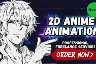 animate a professional 4k 2d anime sakuga fighting video