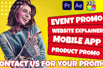 create a professional event or app promo video