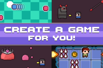 develop 2d game using gdevelop in pixel art style