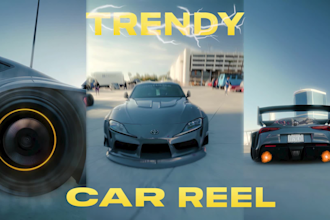 edit trendy car video and reels for tiktok, instagram