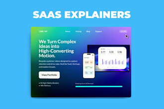 create saas animation product explainer and saas animation for software