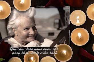 create a funeral photo slideshow, memorial video in 24 hours
